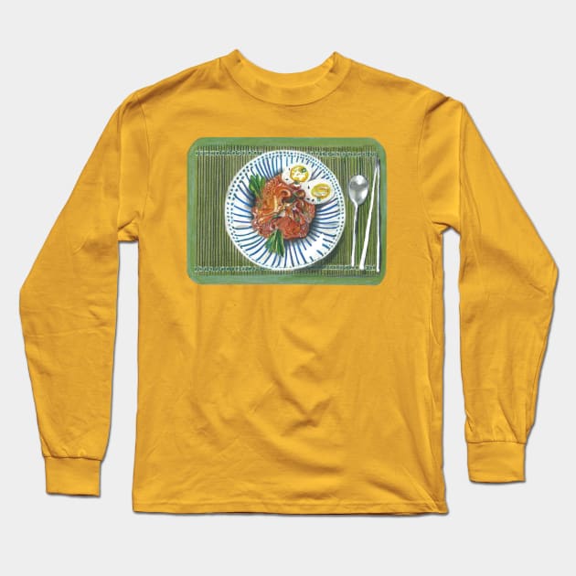 Kimchi Bibim Guksu Long Sleeve T-Shirt by Joleanna Designs